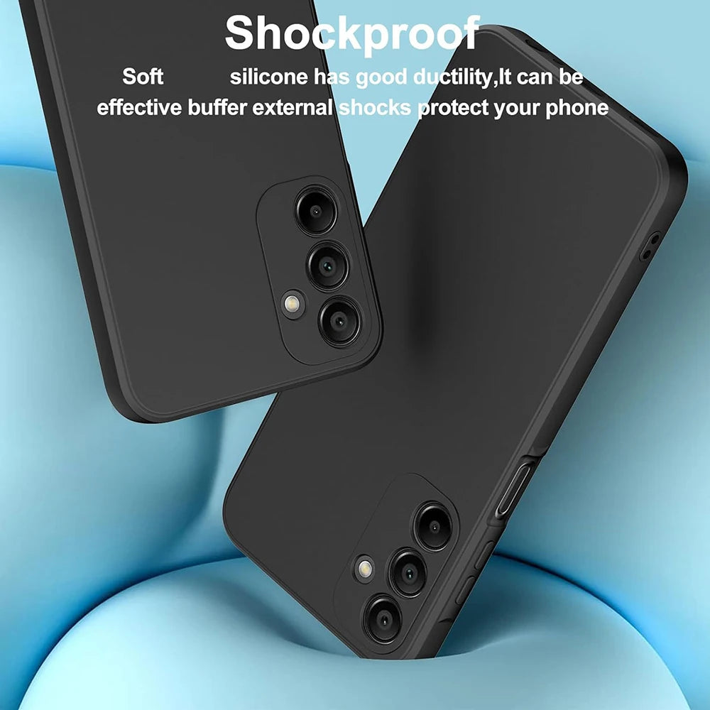 Matte Silicone Case For Samsung Galaxy S25 S24 S23 S22 S21 FE Plus Ultra A16 A26 A36 A56 A07 A17 A37 A57 Shockproof Cover